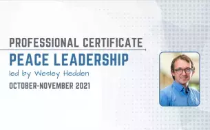 Leadership program certificate - Peace Leadership
