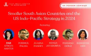 Cover image with the title "Smaller South Asian Countries and the US Indo-Pacific Strategy in 2024"
