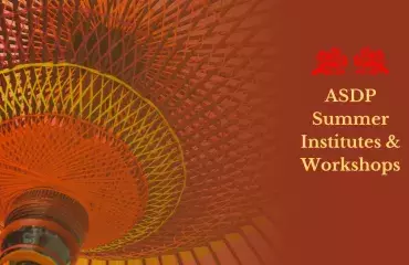 ASDP Summer Institutes & Workshops banner with large fan background image