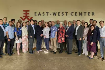 Participants in the East-West Center dialogue between regional experts and US, Japanese, and South Korean officials