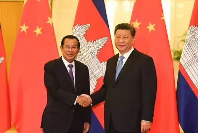 Cambodia's Prime Minister Hun Sen arrives to meet with China's President Xi Jinping at the Great Hall of the People on April 29, 2019 in Beijing, China. (Photo by Madoka Ikegami - Pool/Getty Images)