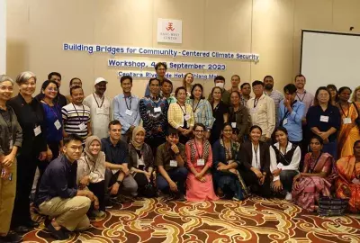 Group shot of participants in the recent community-driven climate resilience workshop.