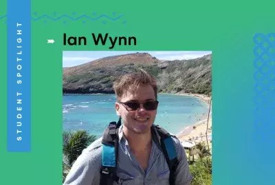 Ian Wynn at Hanauma Bay, Student Spotlight February 2024