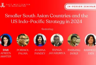 Cover image with the title "Smaller South Asian Countries and the US Indo-Pacific Strategy in 2024"