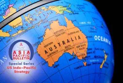 APB Arch logo overlaying photo of a globe focused on Australia and Oceania