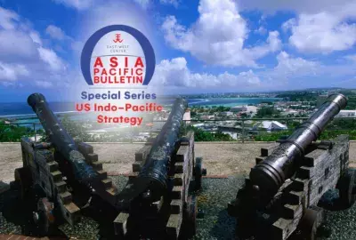 APB Arch logo overlaying photo of Cannons on Fort Snta Agueda overlooking Hatagna, Guam