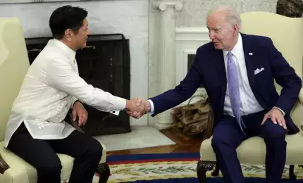 U.S. President Joe Biden meets with President of the Philippines Ferdinand Marcos Jr. in the Oval Office at the White House, May 1, 2023 in Washington, DC. 