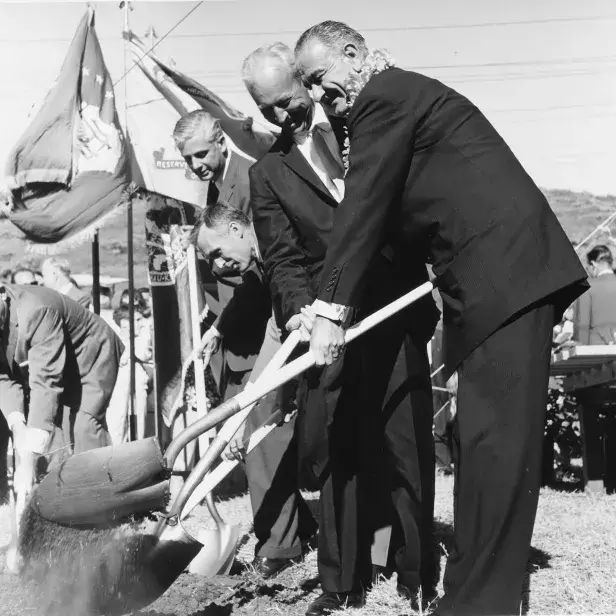 EWC groundbreaking ceremony, May 9, 1961.