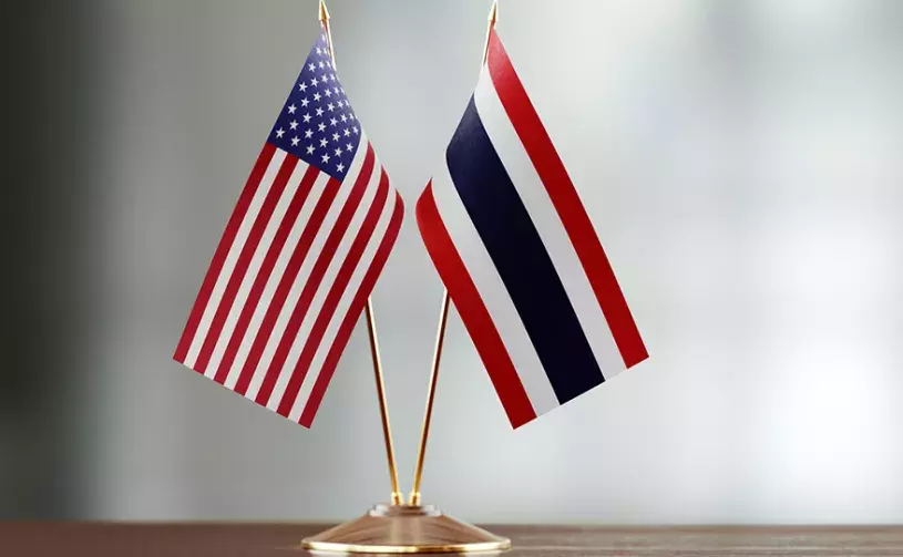 US and Thailand flags