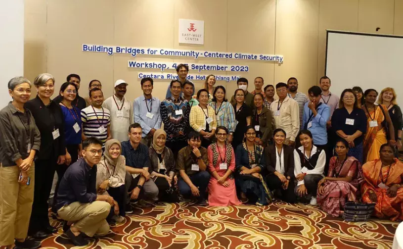 Group shot of participants in the recent community-driven climate resilience workshop.