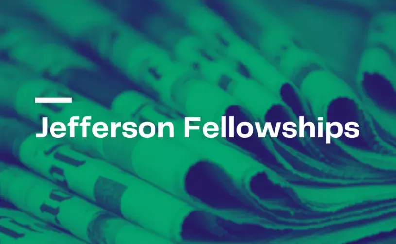 Title graphic for the Jefferson Fellowships.