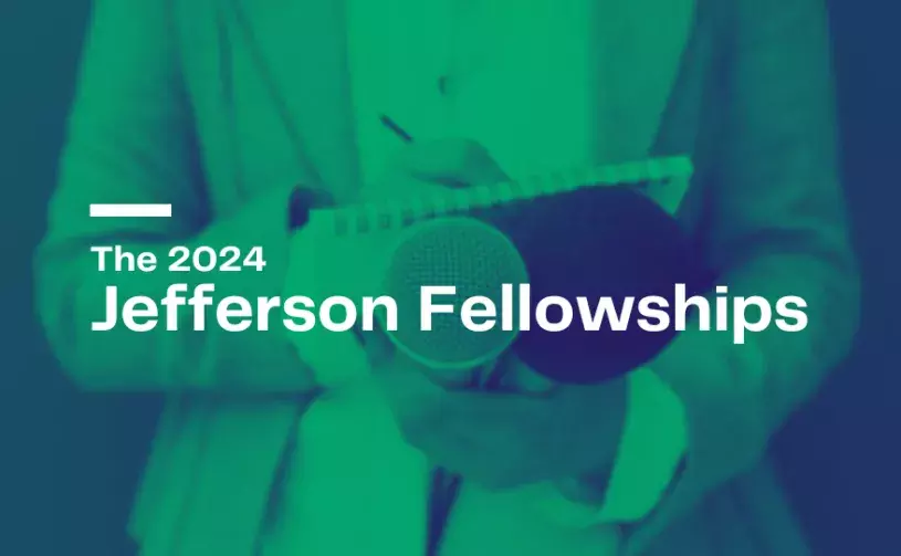 Promotional graphic for the 2024 Jefferson Fellowships.