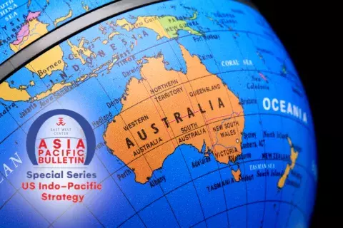 APB Arch logo overlaying photo of a globe focused on Australia and Oceania
